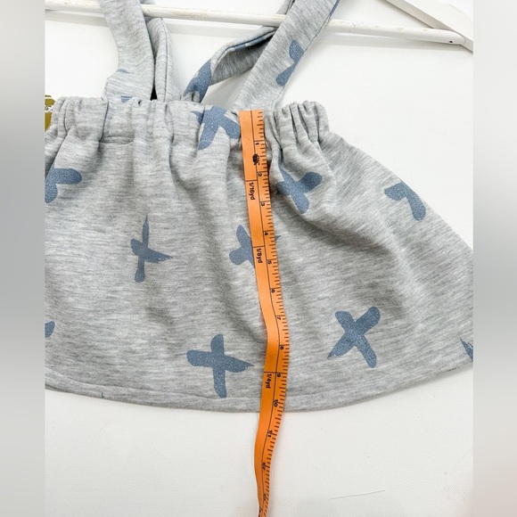 NWT - Handmade Suspender Skirt - Grey/Blue - Size: 2-3T - Picture 5 of 5